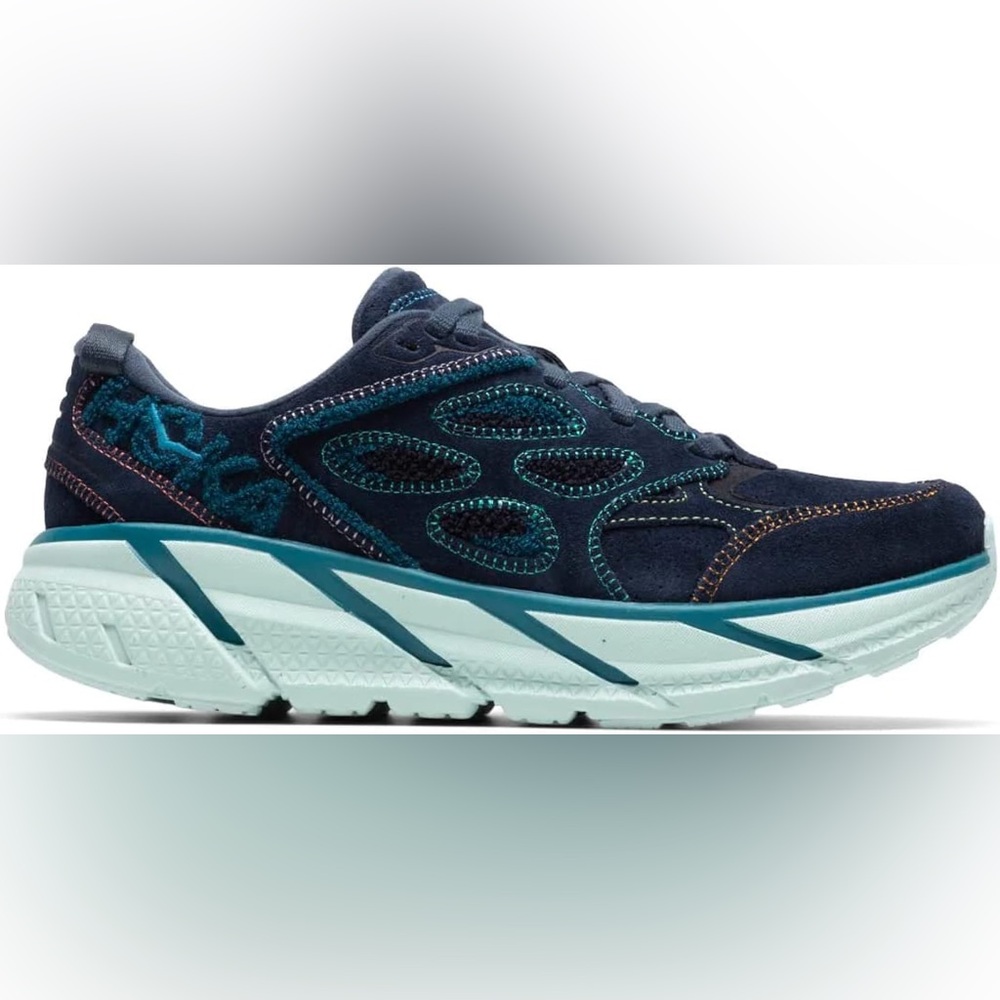 Hoka One One Navy and Teal Athletic Shoes
